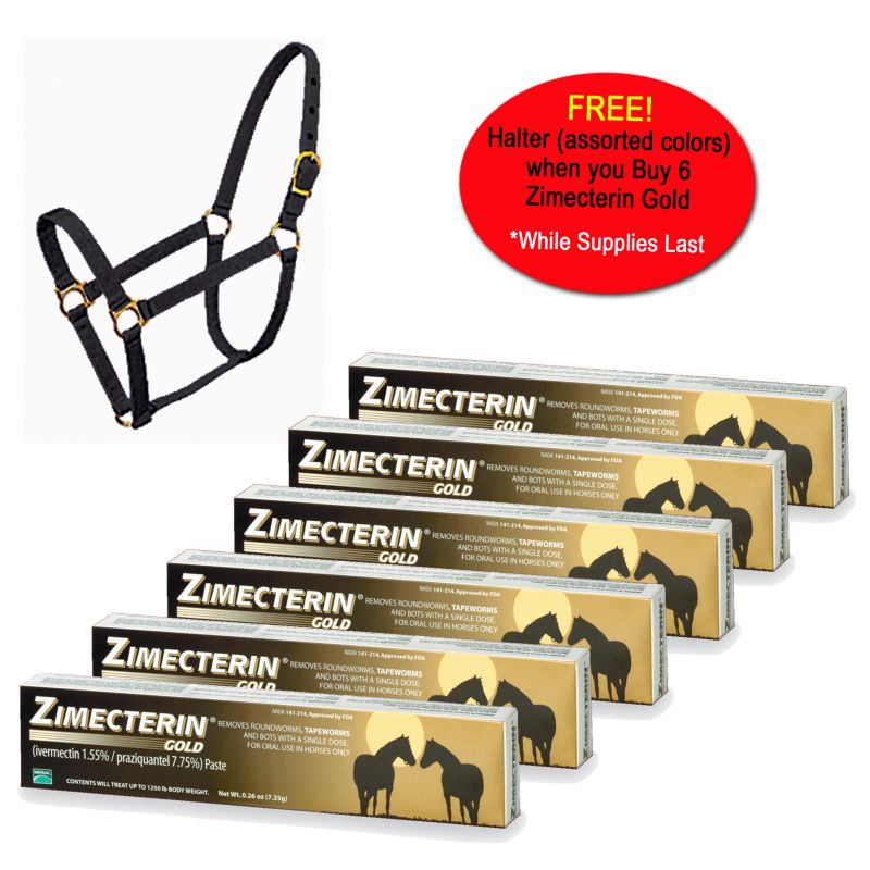 Zimecterin Gold 6-Pack With Free Halter