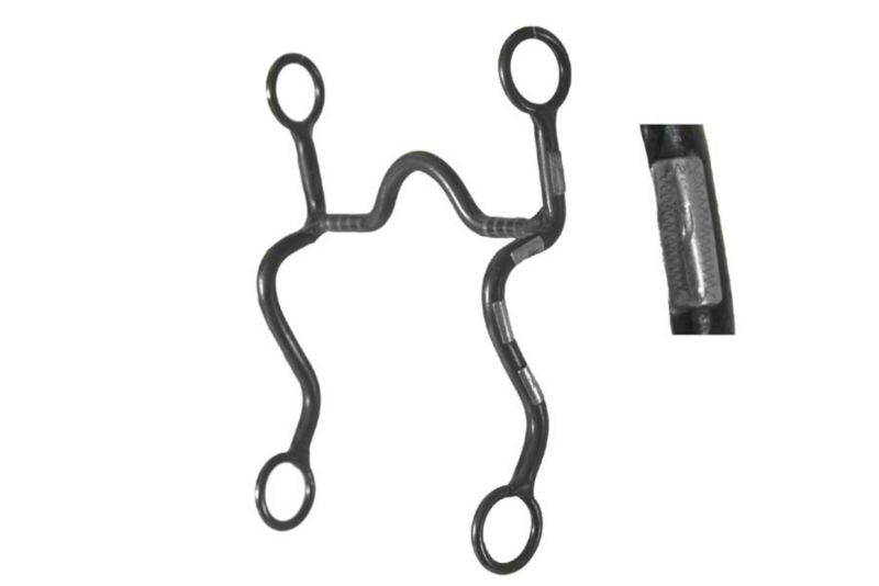 BS Medium Port Cavalry Cheek Western Bit