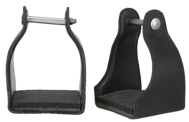 Leather Comfort Cushioned Trail Stirrups