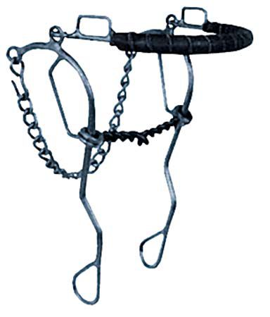 Western SS Latigo Wrapped Combination Hackamore