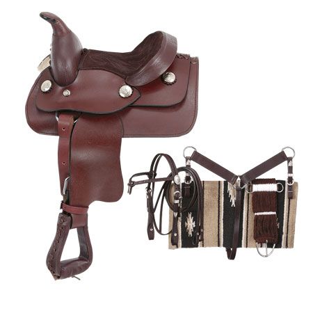 King Miniature Horse Western Saddle Package