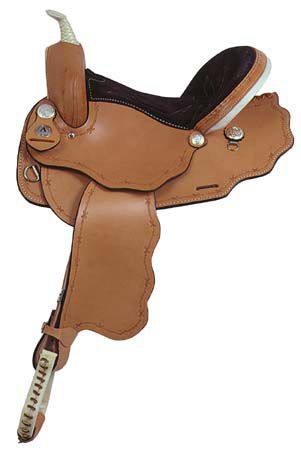 American Saddlery Scalloped Barrel Saddle