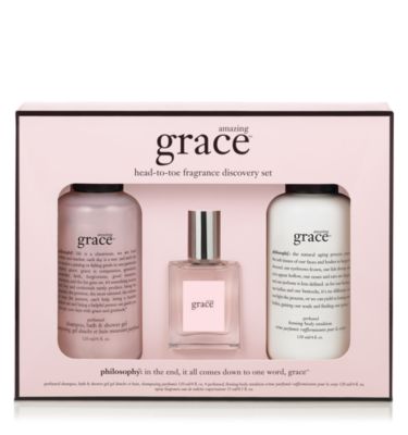 head-to-toe fragrance discovery set - amazing grace - amazing grace 3 pc.