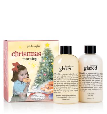 christmas morning 2 pc.  holiday gift set  philosophy