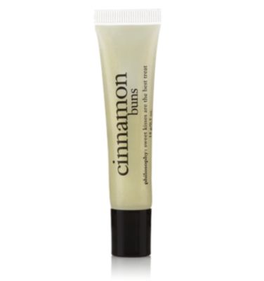 philosophy flavored lip shine - cinnamon buns - $15 and under 0.5 oz.