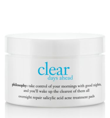overnight repair salicylic acid acne treatment pads - clear days ahead - clear days ahead 60 ct.