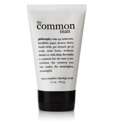 philosophy the common man extracomfort shaving cream 3.3 oz.