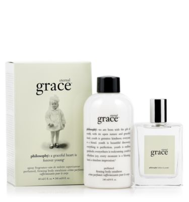 philosophy spray fragrance/perfume and perfumed, firming body emulsion duo - eternal grace - fragrance/perfume value sets 2 pc.