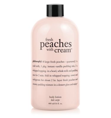 fresh peaches with cream