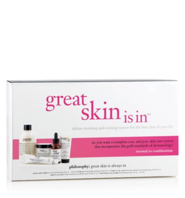 save on deluxe skin care system - great skin is in - skin care value sets 5 pc.