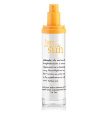 age-defense water-resistant spf 40 uva and uvb broad-spectrum sunscreen for face - here comes the sun - sun care 2 oz.