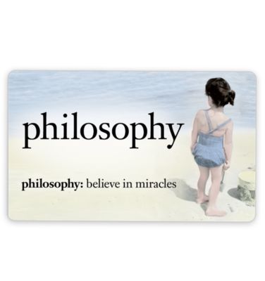 philosophy gift card