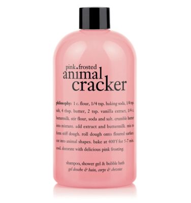 shampoo, shower gel & bubble bath - pink frosted animal cracker - bath & shower gels 16 oz.