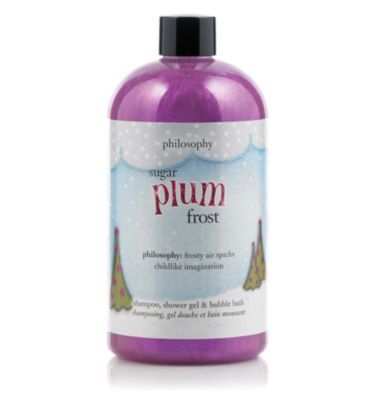 shampoo, shower gel & bubble bath - sugar plum frost - bath & shower gels 16 oz.  philosophy