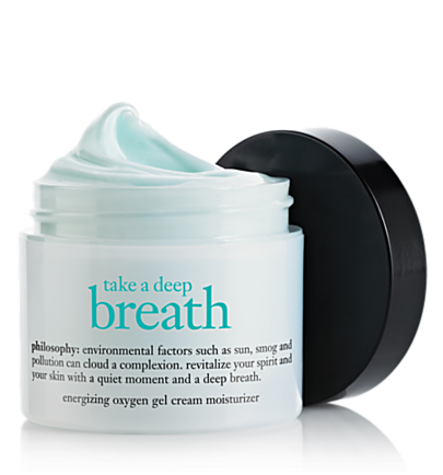 Philosophy, Philosophy moisturizer, Philosophy Take A Deep Breath Energizing Oxygen Gel Cream Moisturizer, skin, skincare, skin care, moisturizer