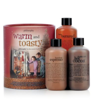 warm and cozy 3 pc.  holiday gift set  philosophy