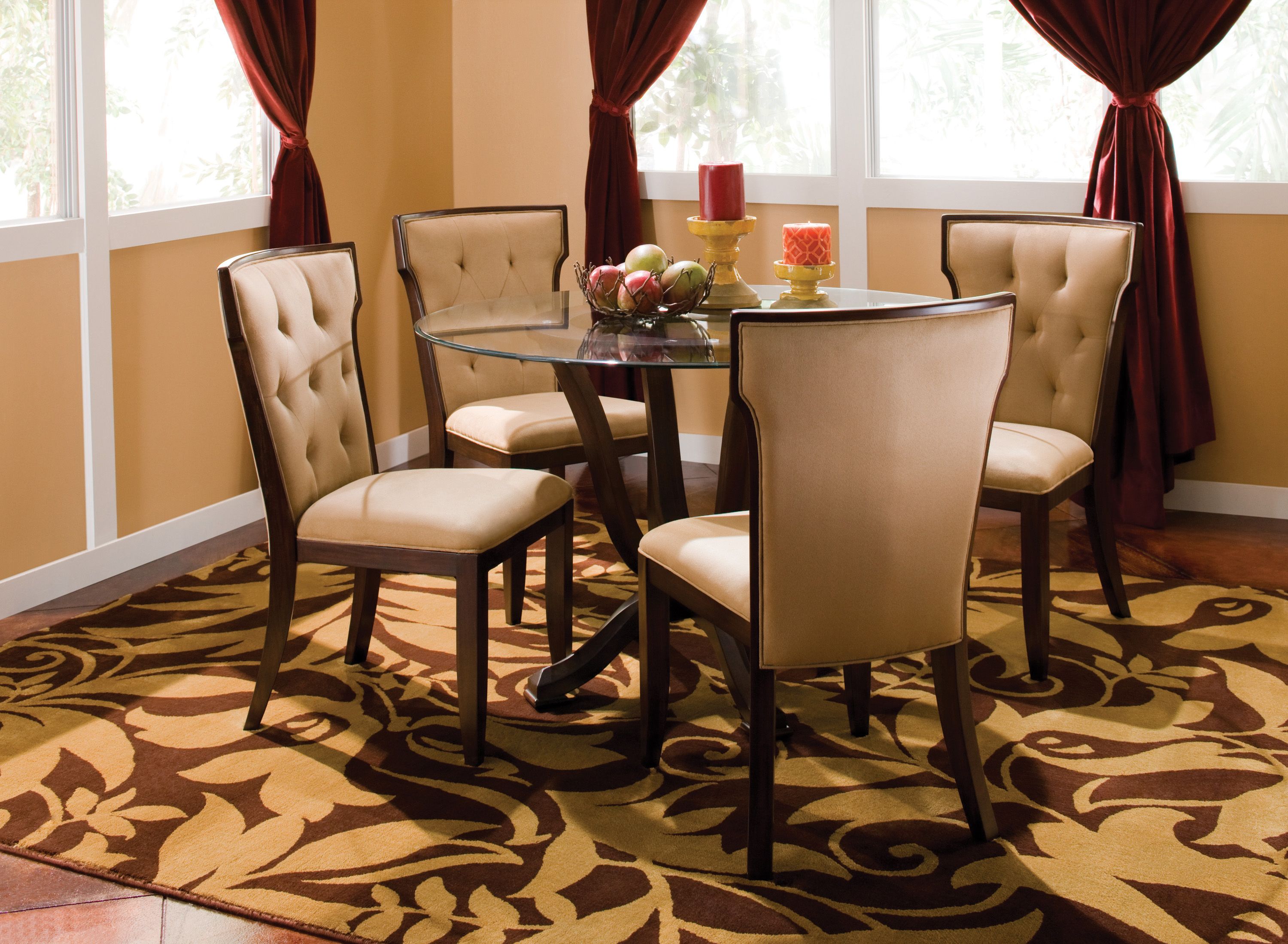 Taylor 5-pc. 48" Glass Dining Set