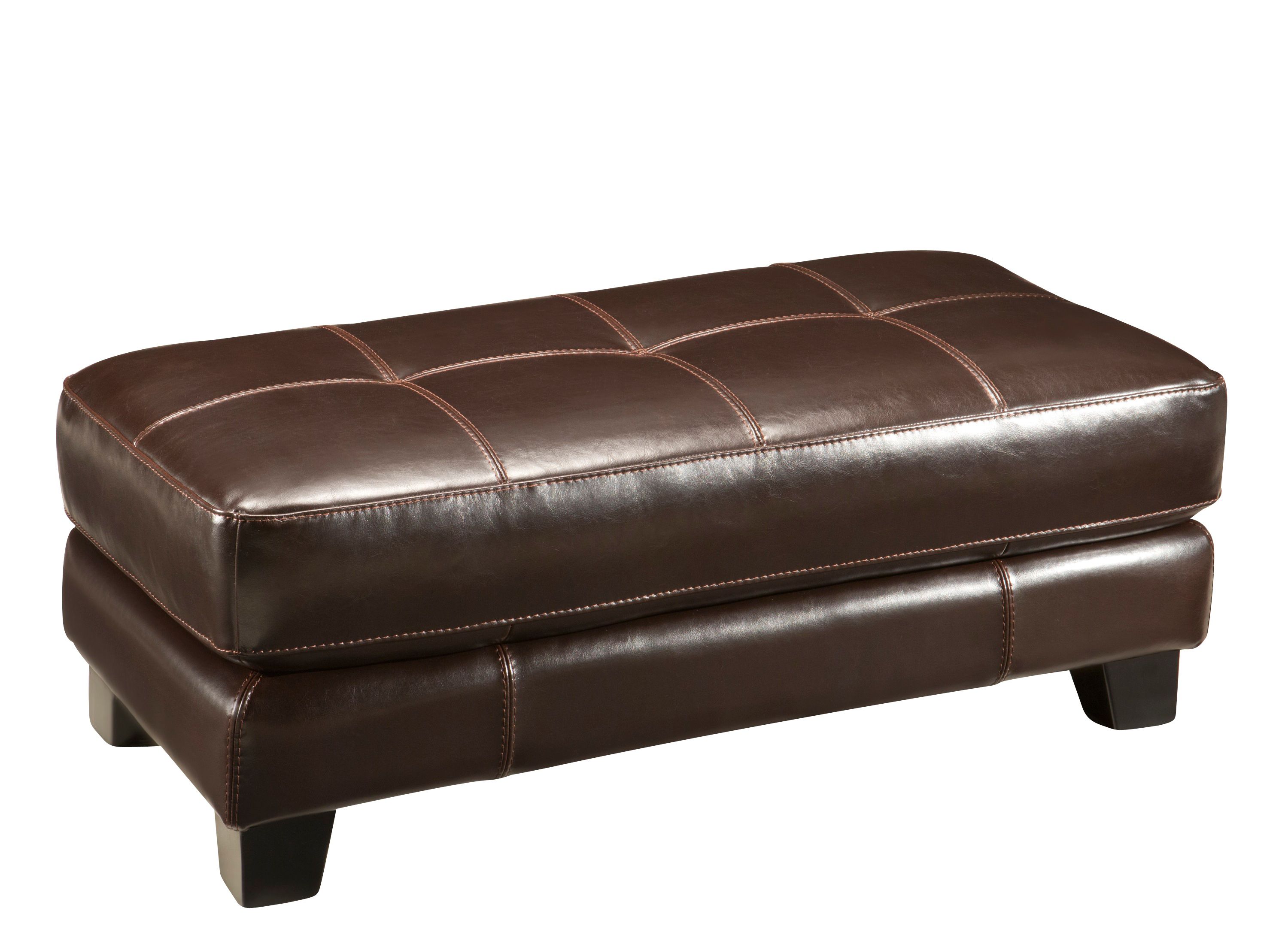 Bellini Leather Cocktail Ottoman