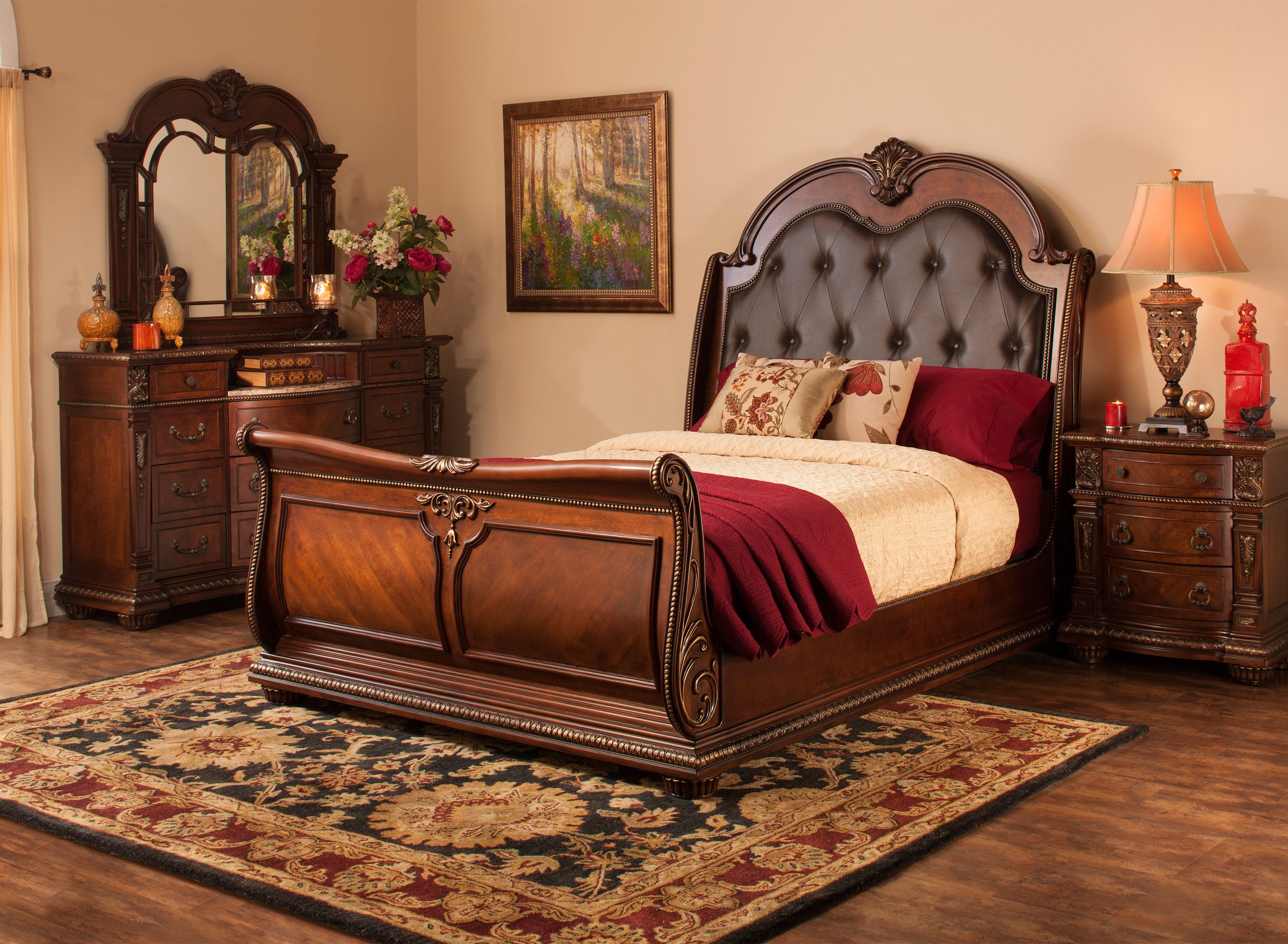 Wilshire 4-pc. Queen Bedroom Set | Bedroom Sets | Raymour and Flanigan ...