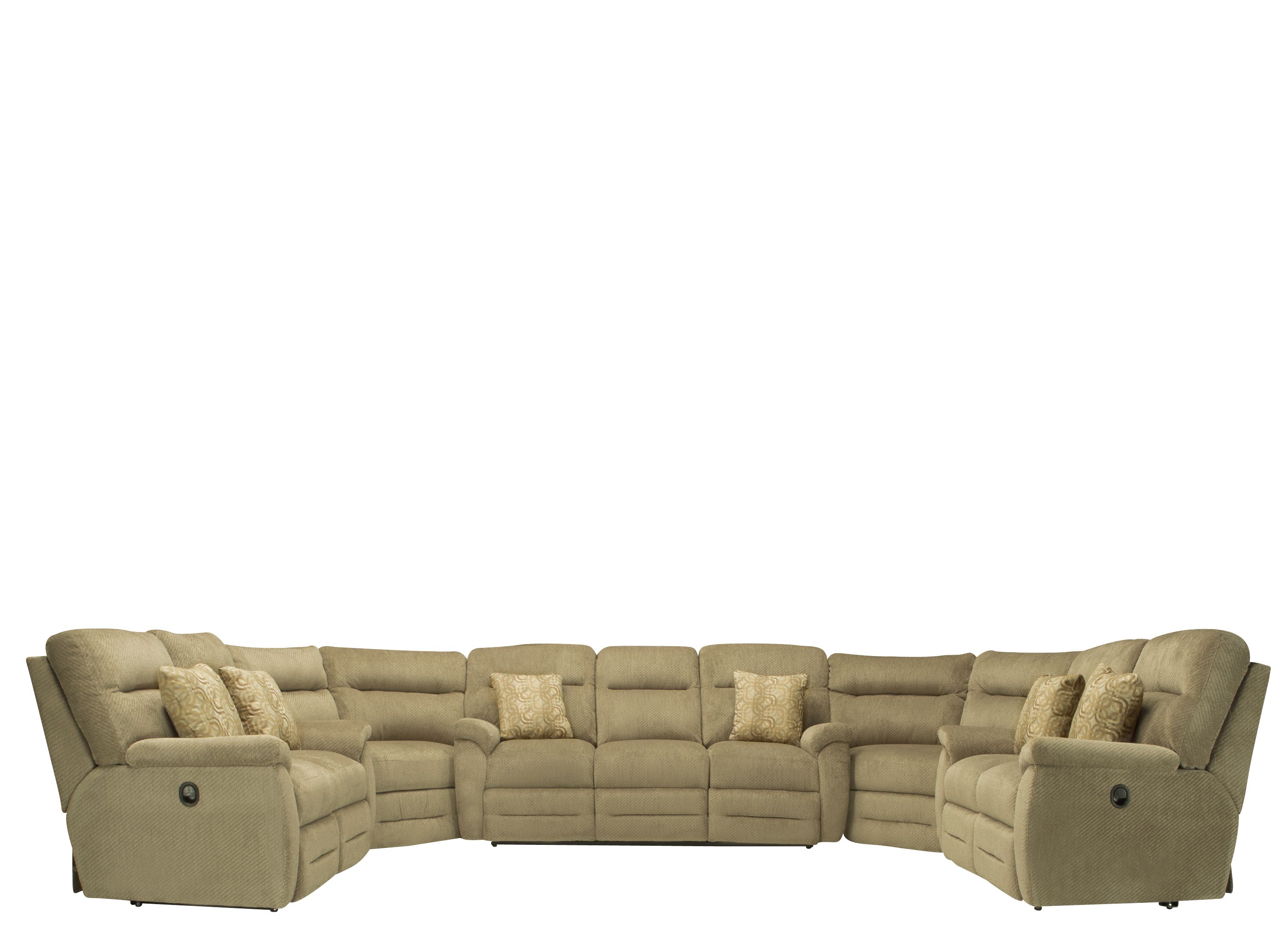 Pierce 5-pc. Chenille Reclining Sectional Sofa