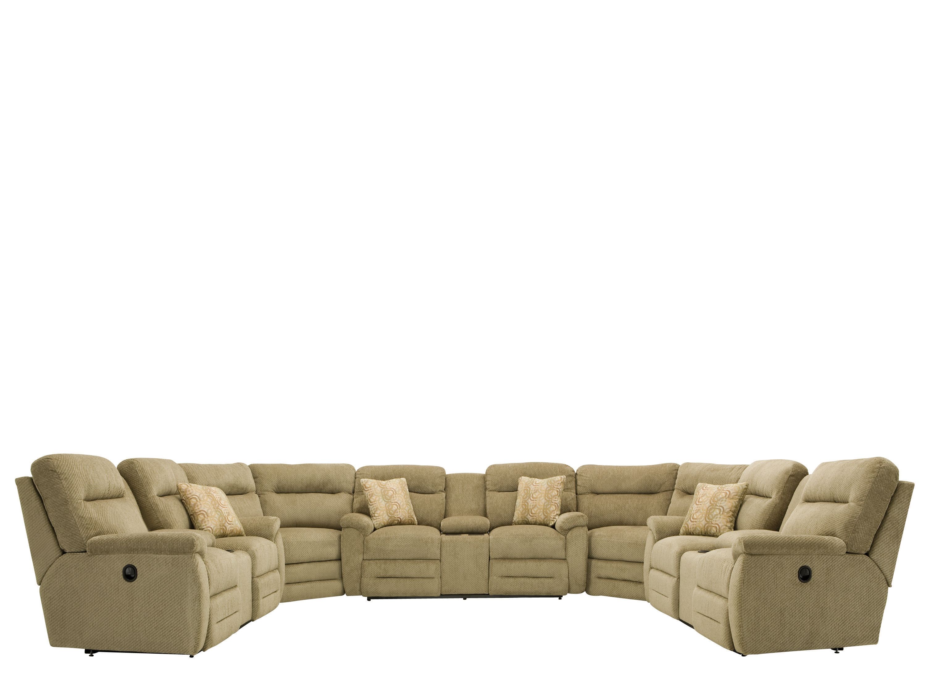 Pierce 5-pc. Chenille Reclining Sectional Sofa