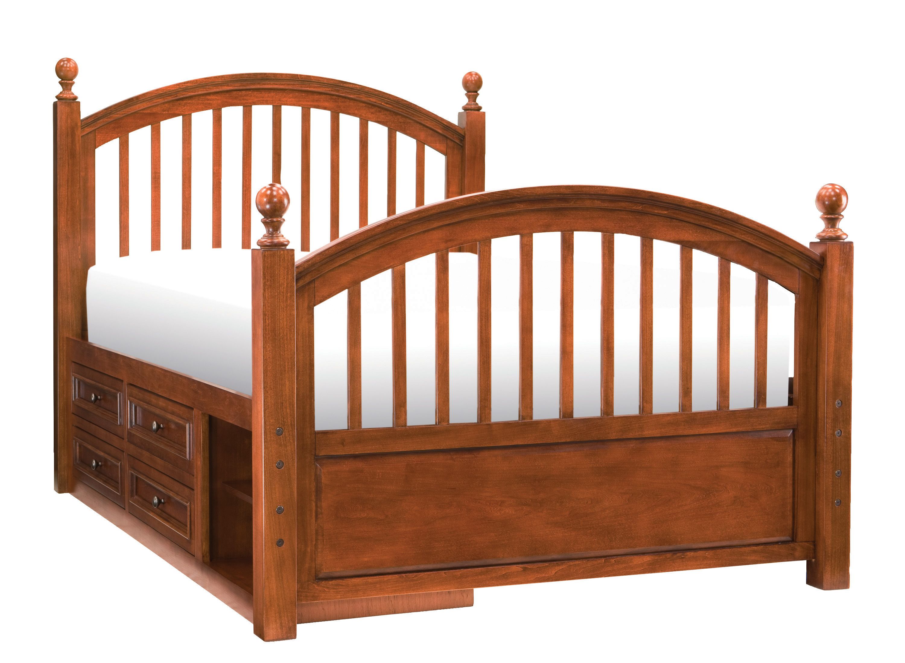 American Spirit Full Storage Post Bed