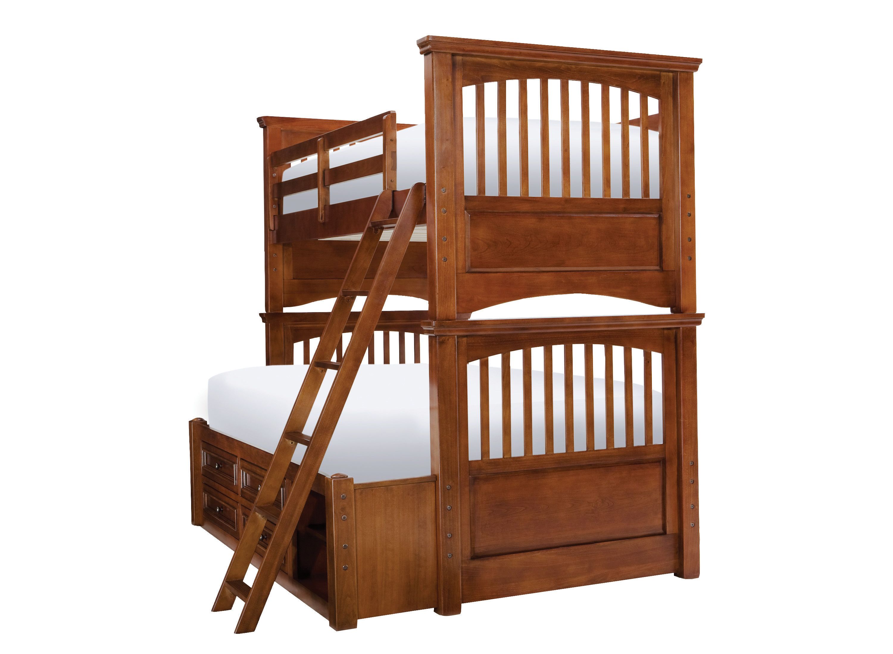 American Spirit Twin-Over-Full Storage Bunk Bed