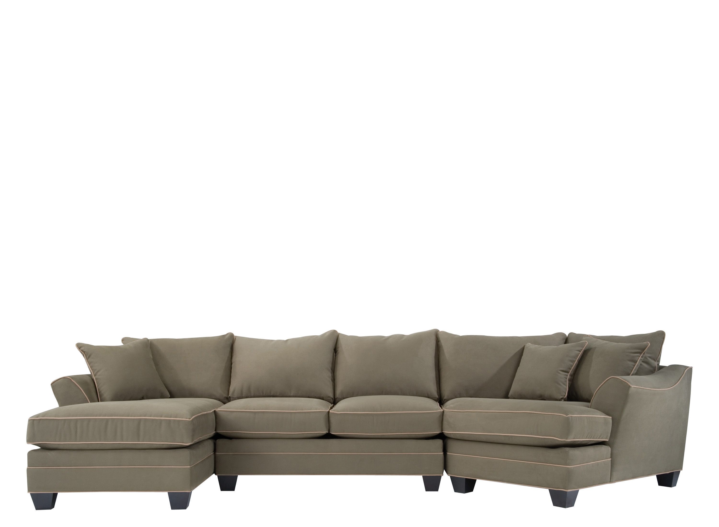 Foresthill 3-pc. Microfiber Sectional Sofa