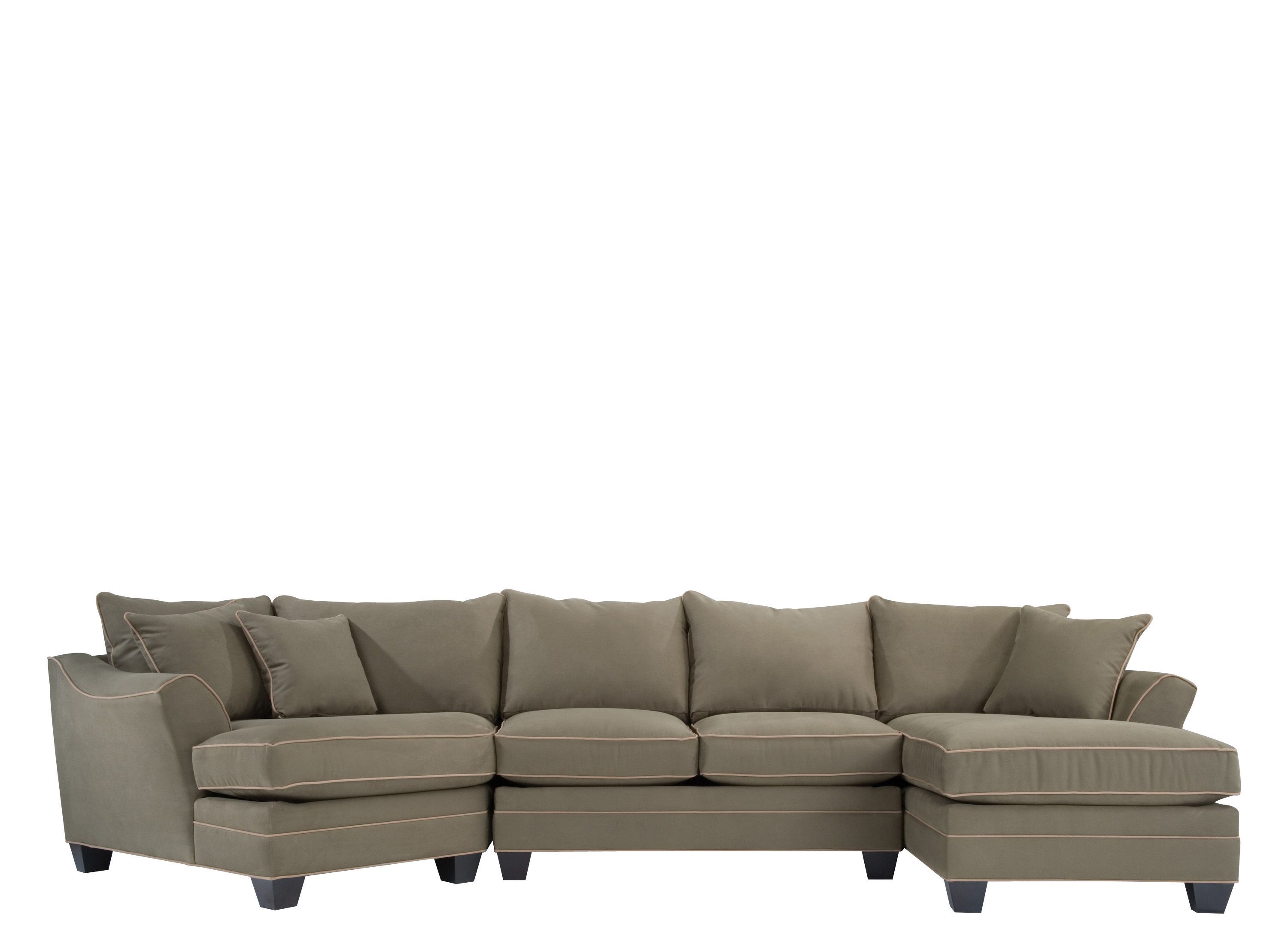 Foresthill 3-pc. Microfiber Sectional Sofa