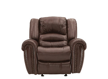 Cole Leather-Match Glider Recliner