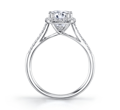 Coast Diamond 14K White Gold Diamond Engagement Ring Setting