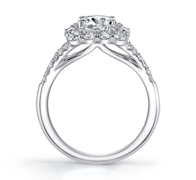Coast Diamond 14K White Gold Diamond Engagement Ring Setting