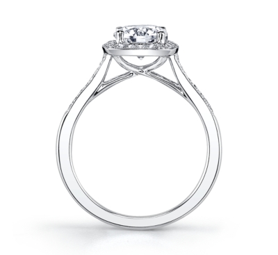 Coast Diamond 14K White Gold Diamond Engagement Ring Setting