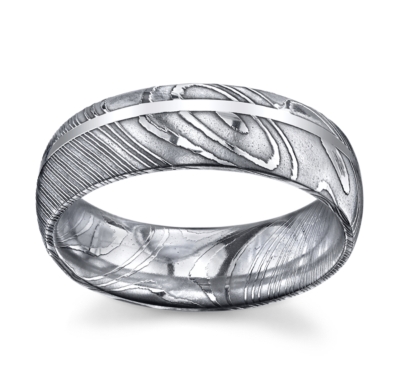 Damascus wedding ring