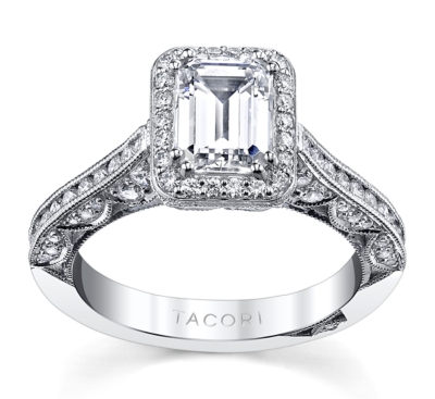 Tacori round diamond engagement rings