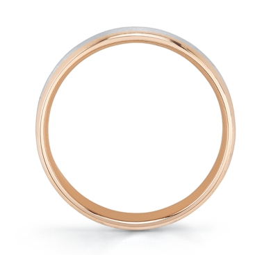 Novell 14K TwoTone 6.75mm Men's Wedding Band