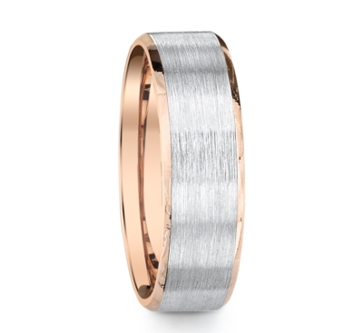 Novell 14K TwoTone 6.75mm Men's Wedding Band