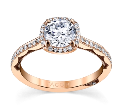 Tacori round diamond engagement rings
