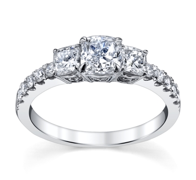 3 stone engagement rings