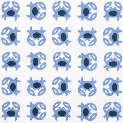 Blue Crab Crib Sheet Swatch