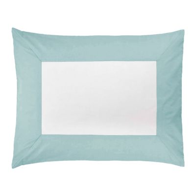 Aqua Color Frame Standard Sham
