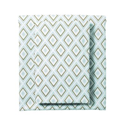 Aqua/Army Diamond Sheet Set