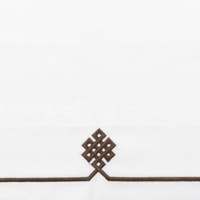 Chocolate Gobi Embroidered Pillowcases
