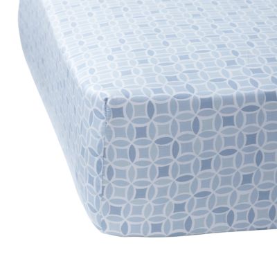 Blue Kaleidoscope Crib Sheet