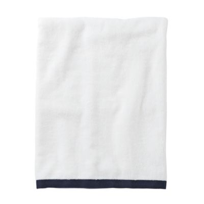 Navy Border Frame Bath Sheet