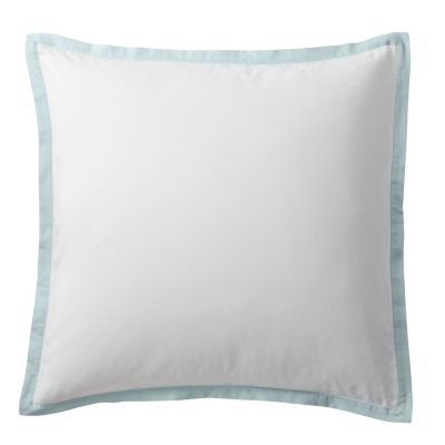 Aqua Border Euro Sham
