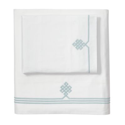 Aqua Gobi Embroidered Sheets