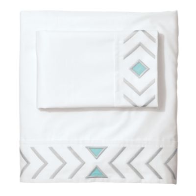 Cloud/Aqua Canyon Sheet Set
