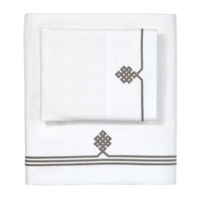 Pewter Gobi Embroidered Sheet Set