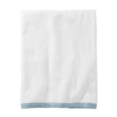 Aqua Border Frame Bath Towel